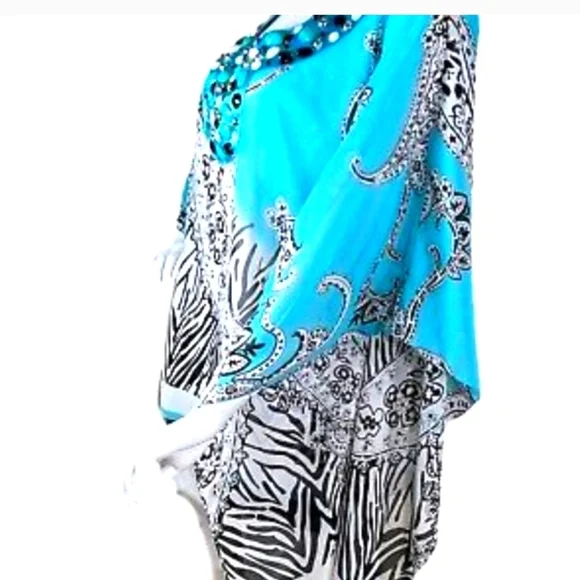 SOLD (Elsewhere) Soft Surroundings Persian Poncho - Picture 3 of 6